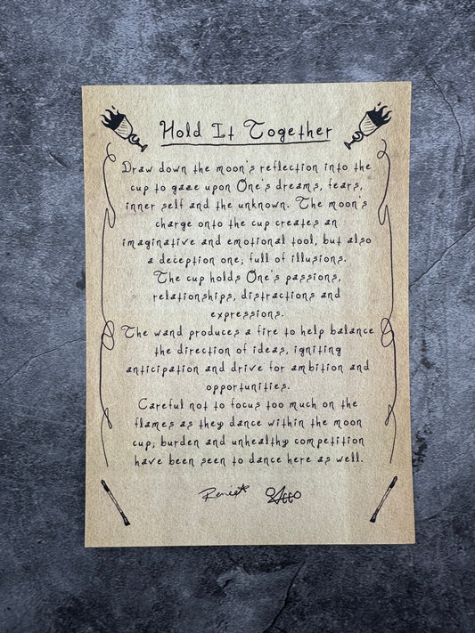 Hold It Together, card only