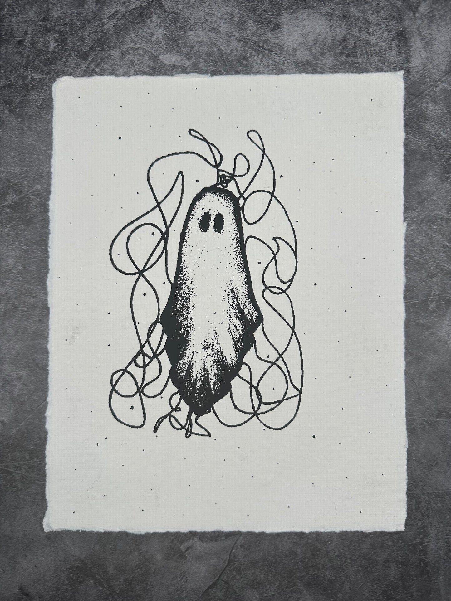 Haunted, screen print